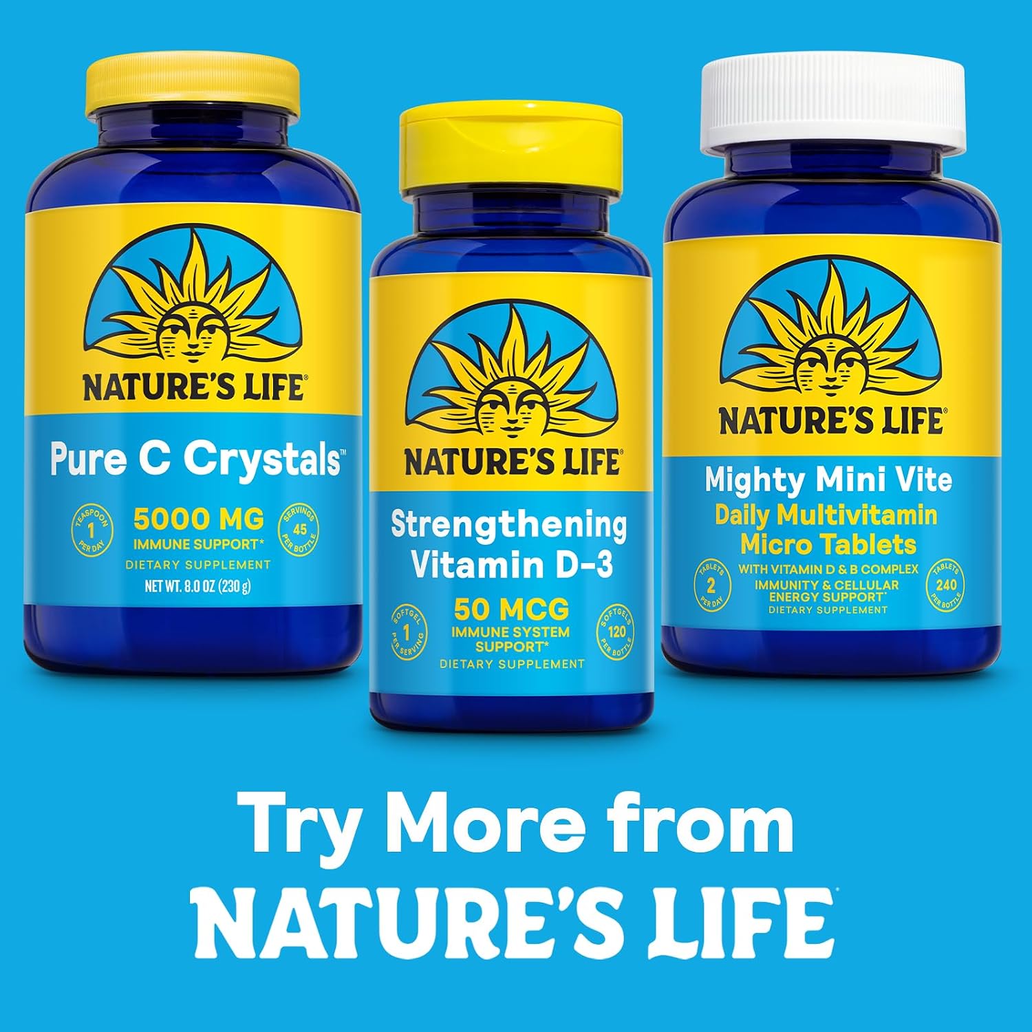 Nature's Life Pure Vitamin C Crystals, 5000 mg – Vitamin C Powder