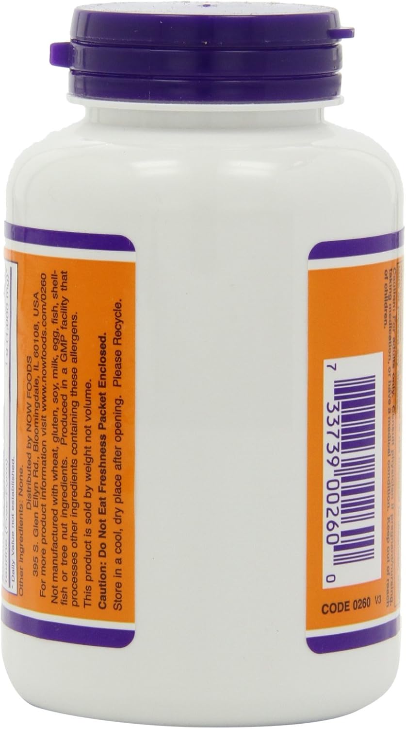 NOW Foods Taurine Powder 227 g (8 oz) Pack of 2