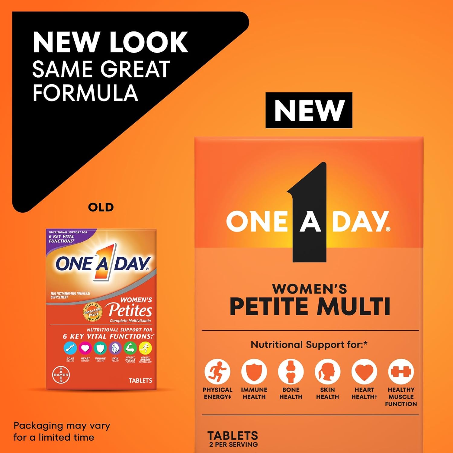 One A Day Women's Petites Multivitamin Tablets, 160 Count