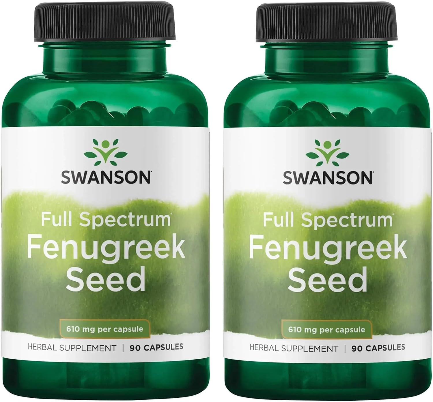 Swanson Full Spectrum Fenugreek Seed - Herbal Supplement, 610 mg, 90 Capsules