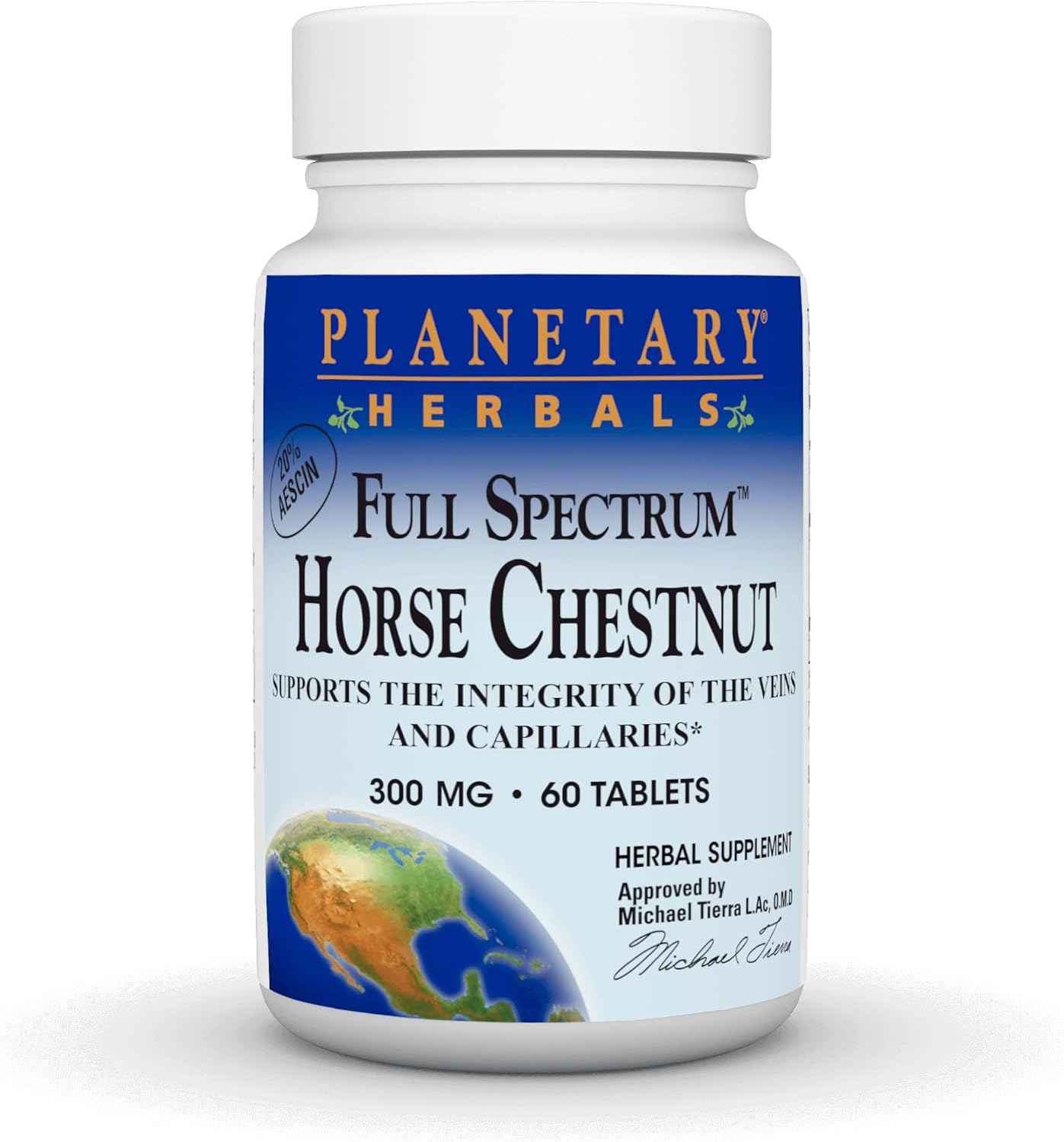 Planetary Herbals Full Spectrum Horse Chestnut, 500 mg – 60 Tablets