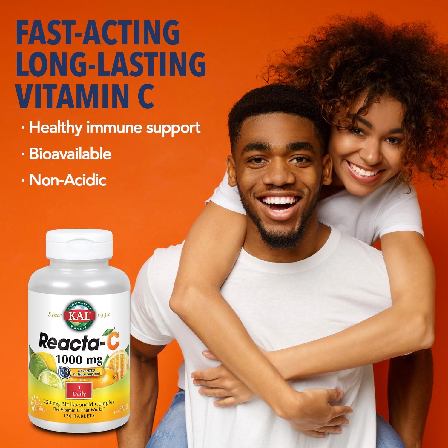 KAL Reacta-C with Bioflavonoids - 120 Quick-Dissolve Tablets