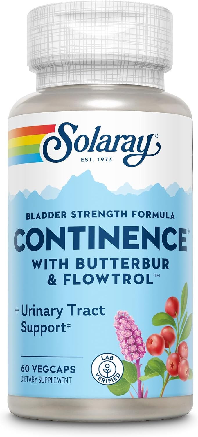 SOLARAY Continence with Flowtrol, Veg Capsules, 60 Count (60 ct)