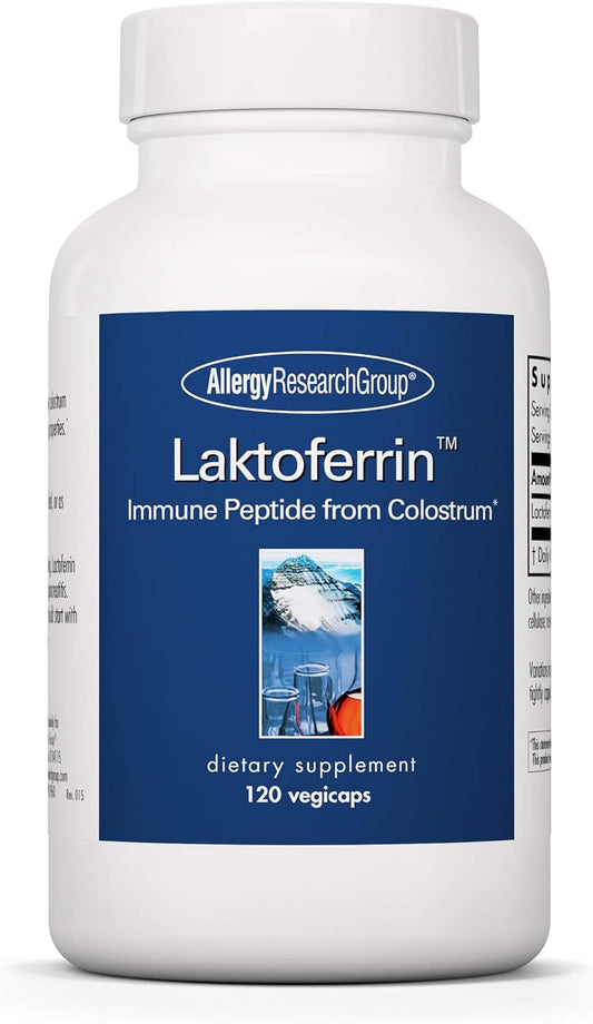 Allergy Research Group ARG Laktoferrin - 350 mg Lactoferrin - Immune System and Gut Health Support - 120 Capsules