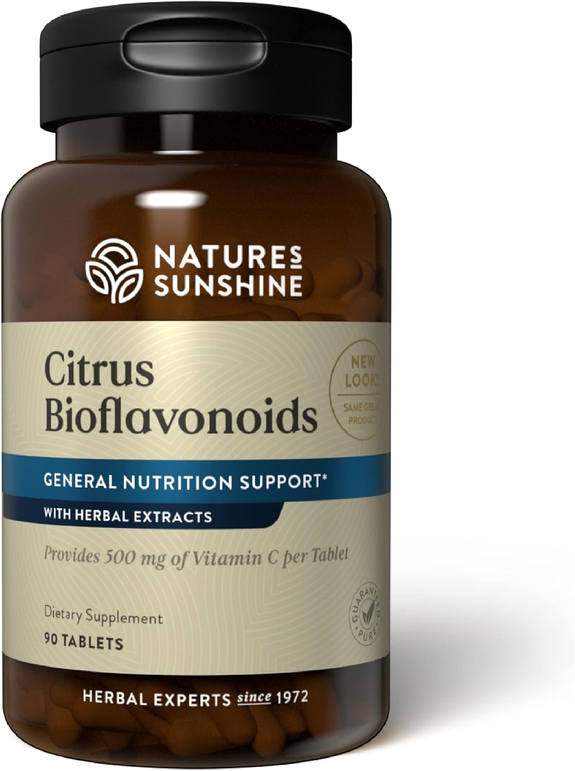 Nature's Sunshine Vitamin C with Citrus Bioflavonoids, 500 mg, 90 Tablets