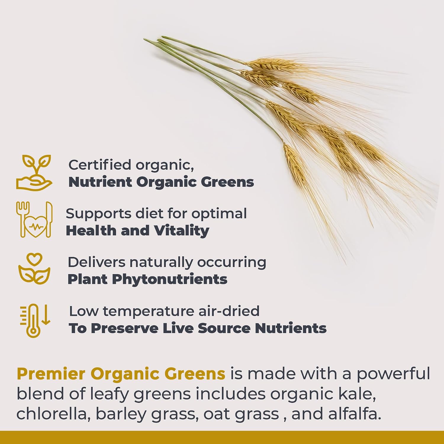 Premier Research Labs Premier Organic Greens - Super Greens Powder, 10 oz (283 g)