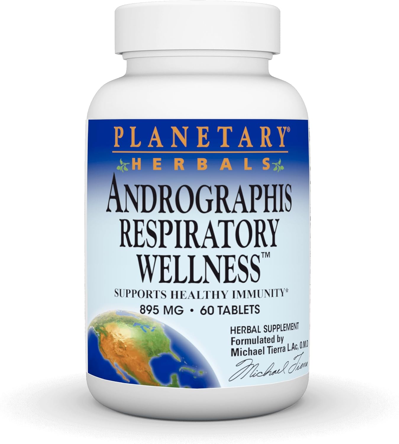 Planetary Herbals Andrographis Respiratory Support Nutritional Supplement, 60 Count