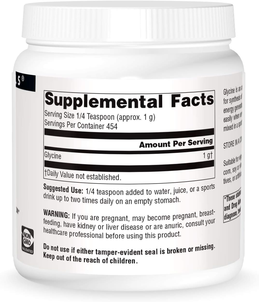 Source Naturals Glycine Powder, 454 g (16 oz)