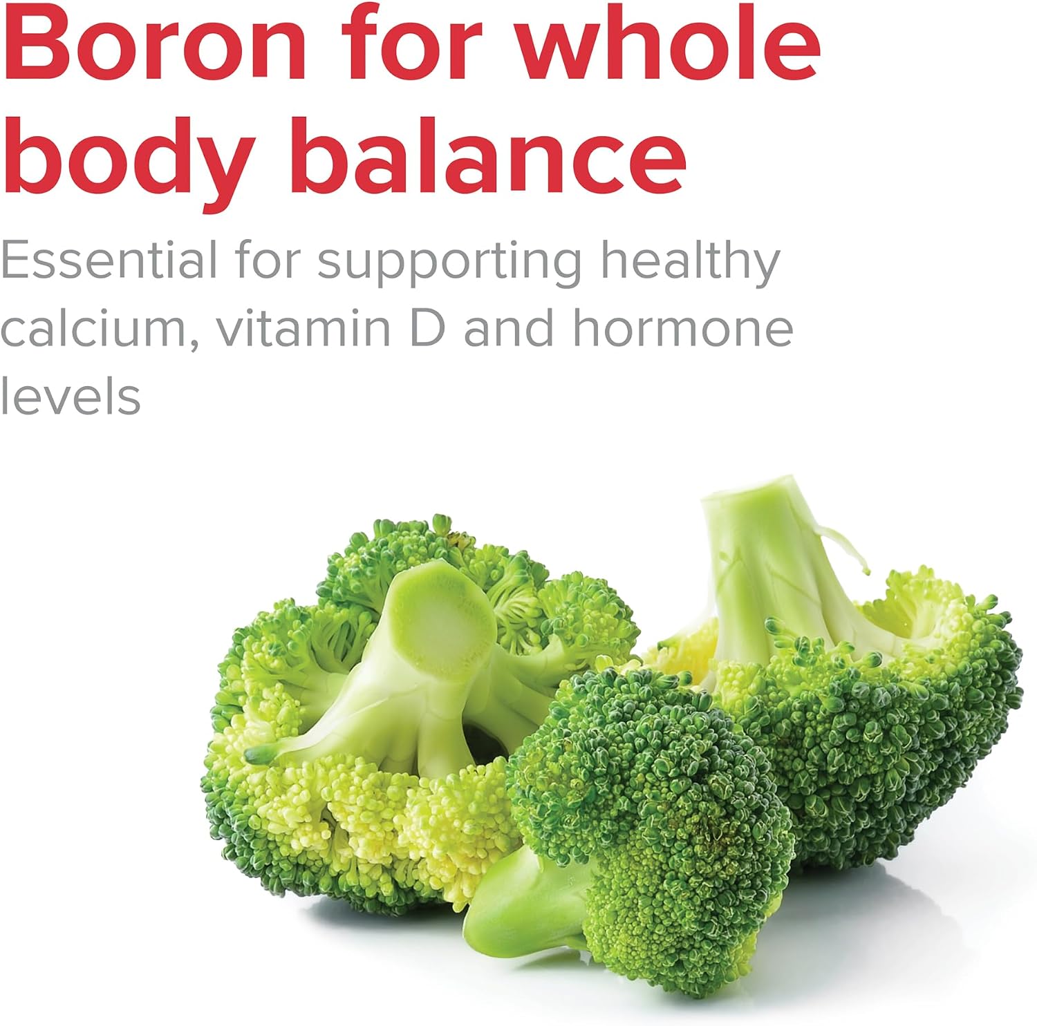 Vibrant Health Super Natural Boron – Calcium Fructoborate Supplement for Joint, Hormone & Connective Tissue Support (60 Count)