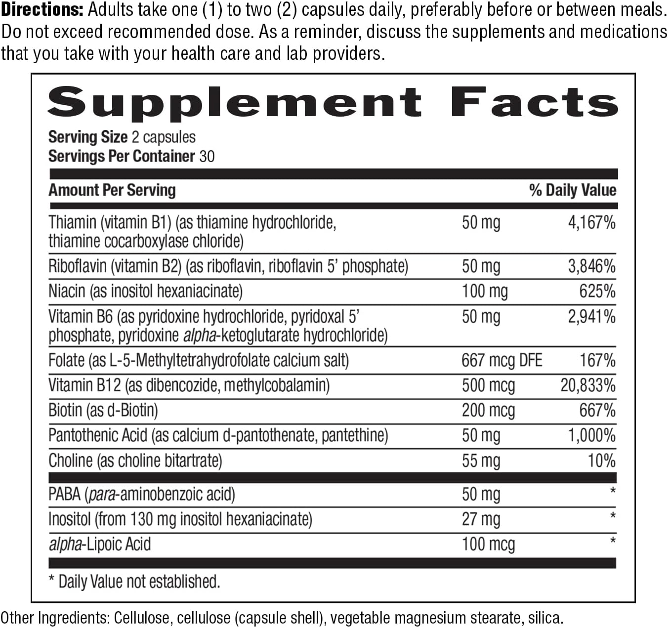 Country Life Coenzyme B-Complex, 60 Capsules