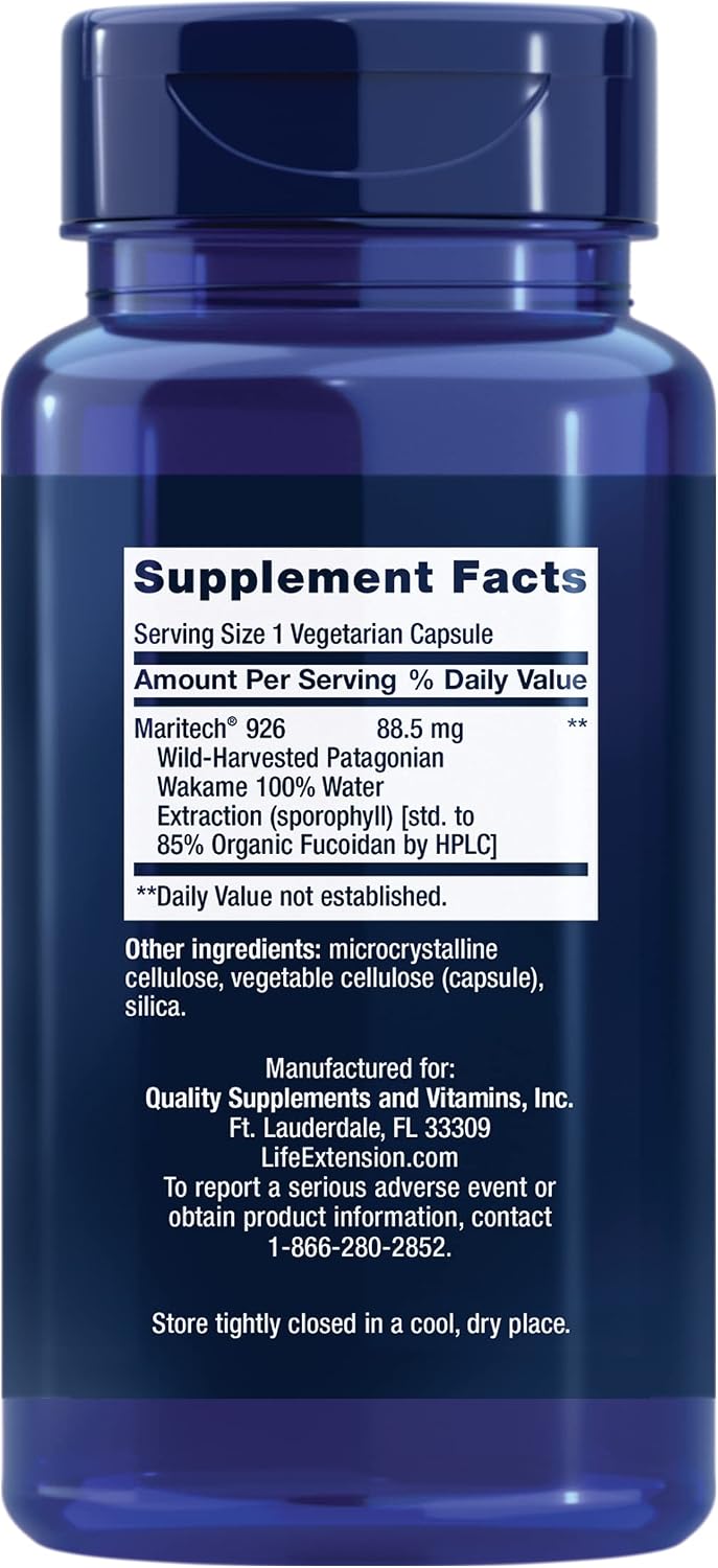 Life Extension Optimised Fucoidan with Maritech® 926, 60 Capsules