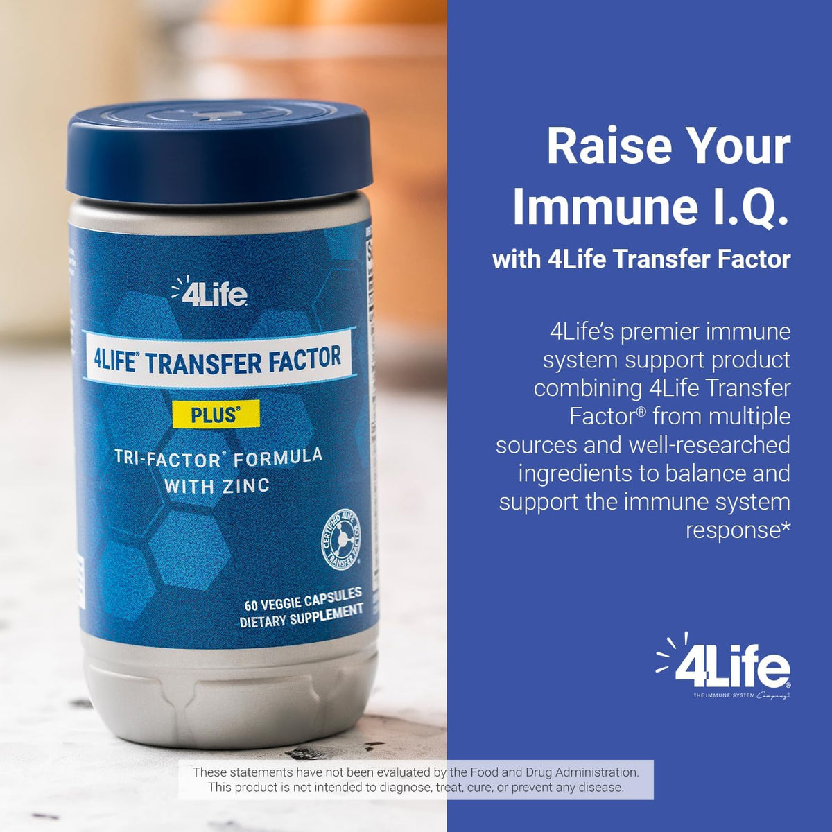 4Life Transfer Factor Plus Zinc with Mushrooms, 60 Veggie Capsules - görsel 4