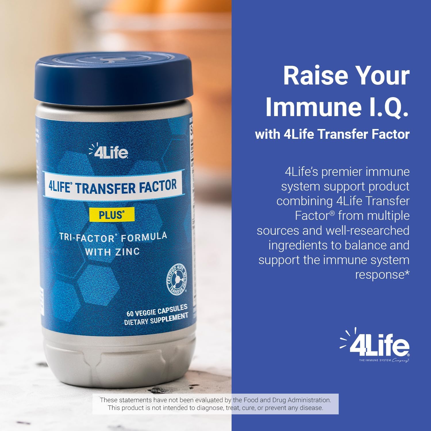 4Life Transfer Factor Plus Zinc with Mushrooms, 60 Veggie Capsules - görsel 4