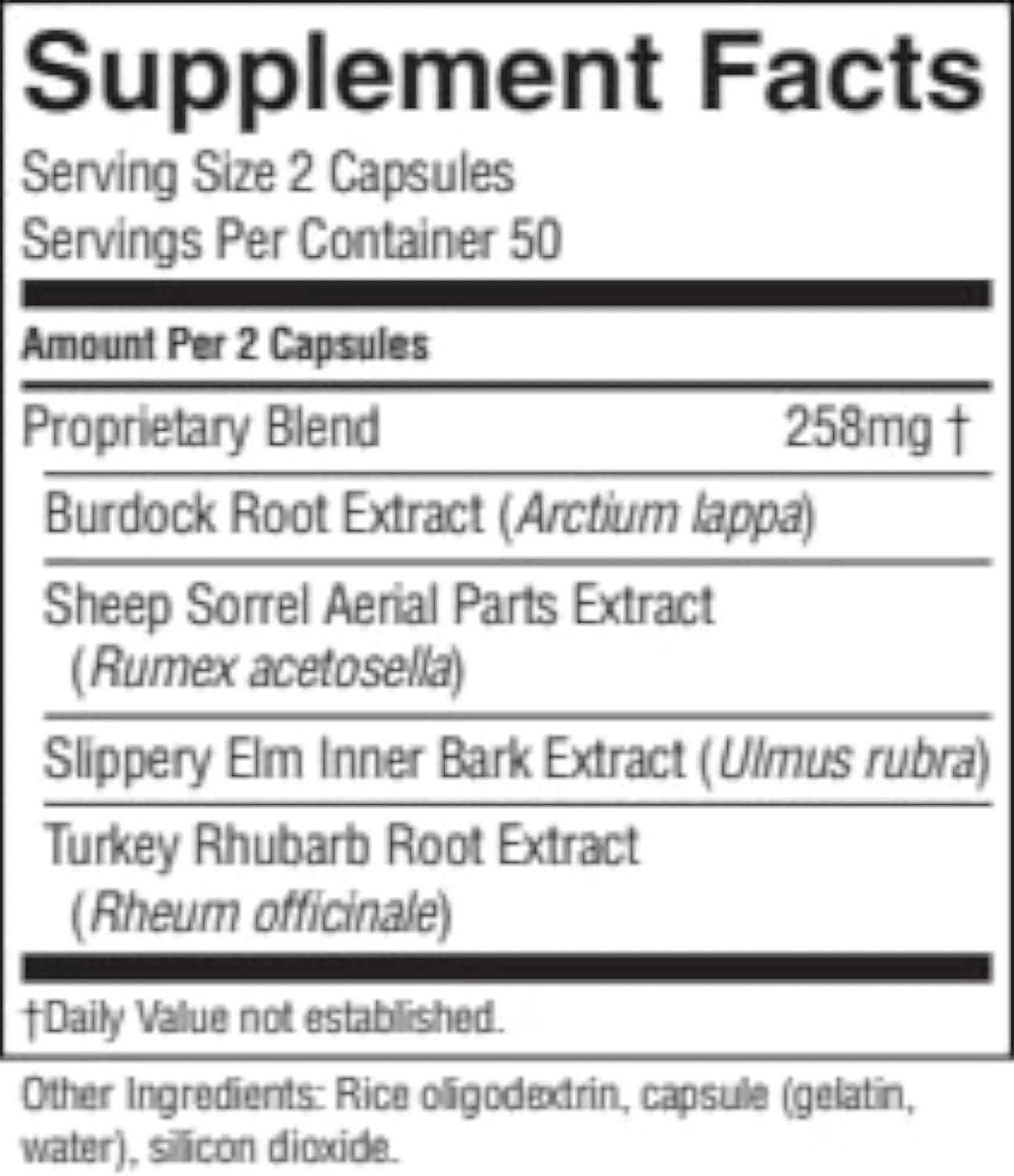 Nature's Sunshine E-Tea Capsules – Essiac Tea Herbal Supplement for Immune and Digestive Support