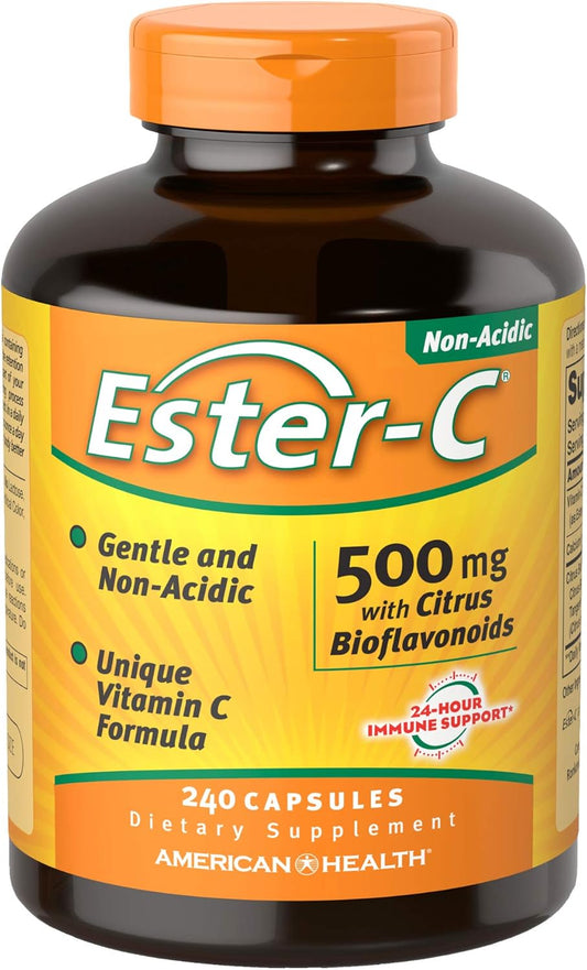 American Health Ester-C with Citrus Bioflavonoids, 500 mg, 240 Capsules