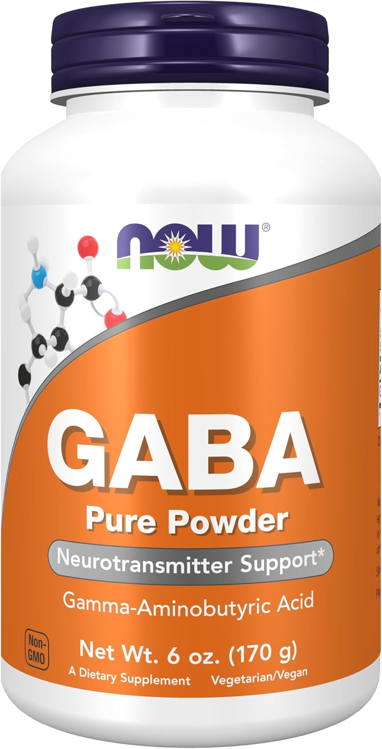 NOW Foods GABA (Gamma-Aminobutyric Acid) Powder, 170 g