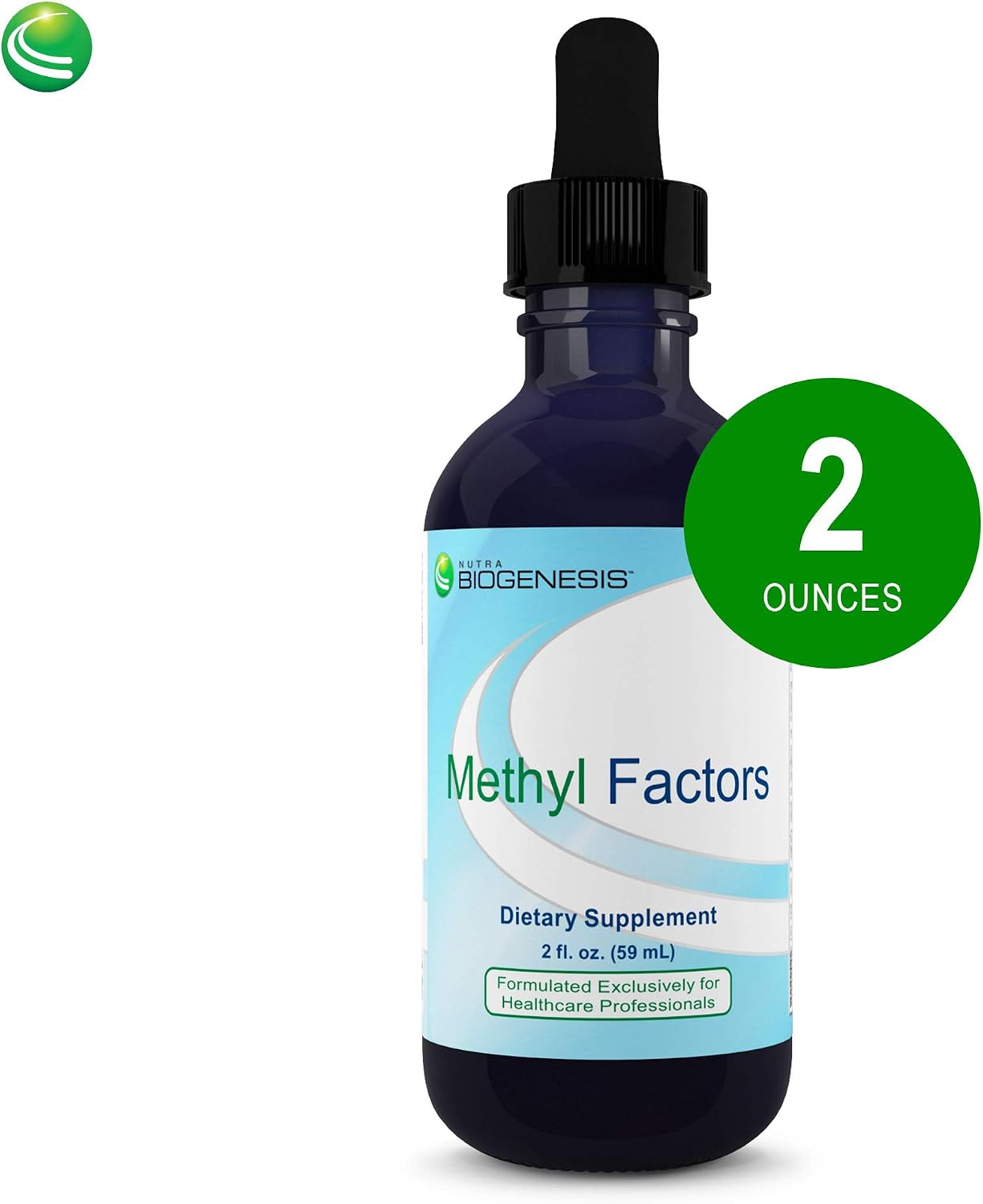 Nutra BioGenesis Methyl Factors - Vitamin B12 Drops with Methylfolate, Sublingual Liquid, Sugar-Free Cherry Flavour, 60 mL