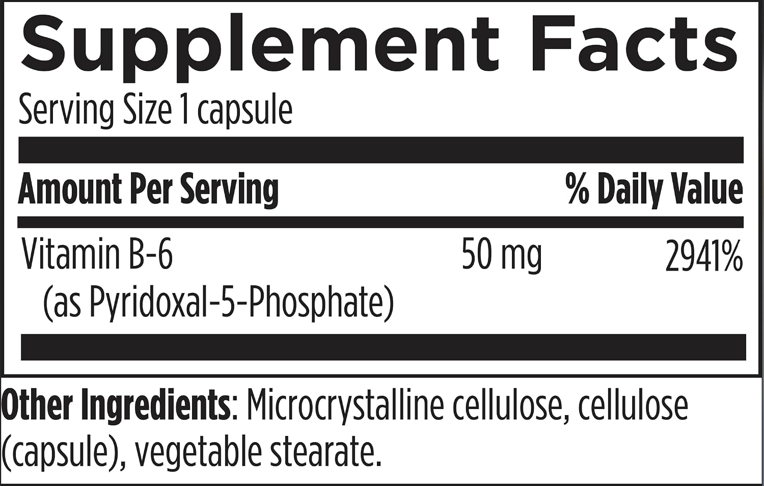 Designs for Health P-5-P - 50mg Vitamin B6 (Pyridoxal-5-Phosphate), 120 Capsules