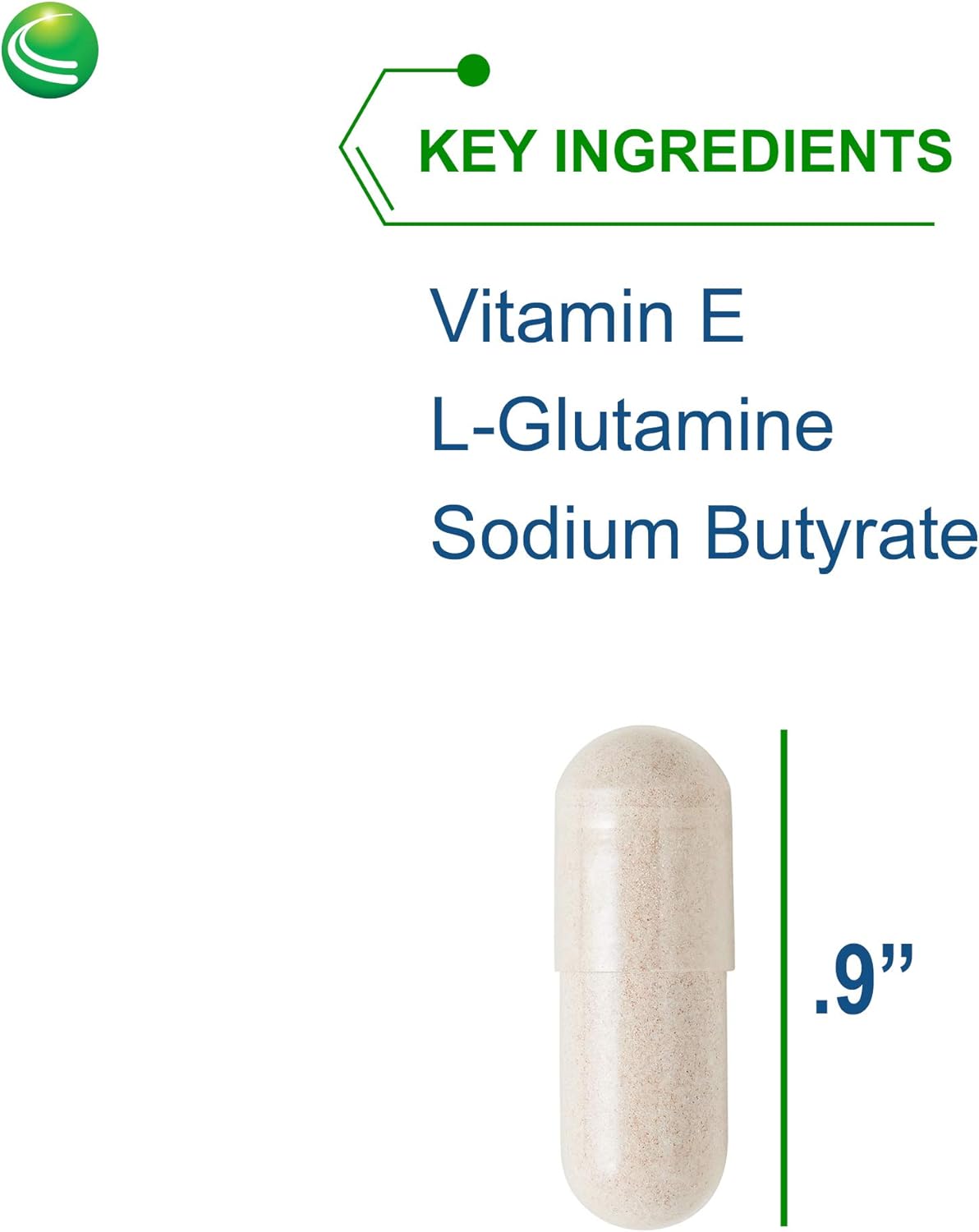 Nutra BioGenesis Intestinal Repair Capsules – Gut Health Supplement with Sodium Butyrate, L-Glutamine – 120 Capsules