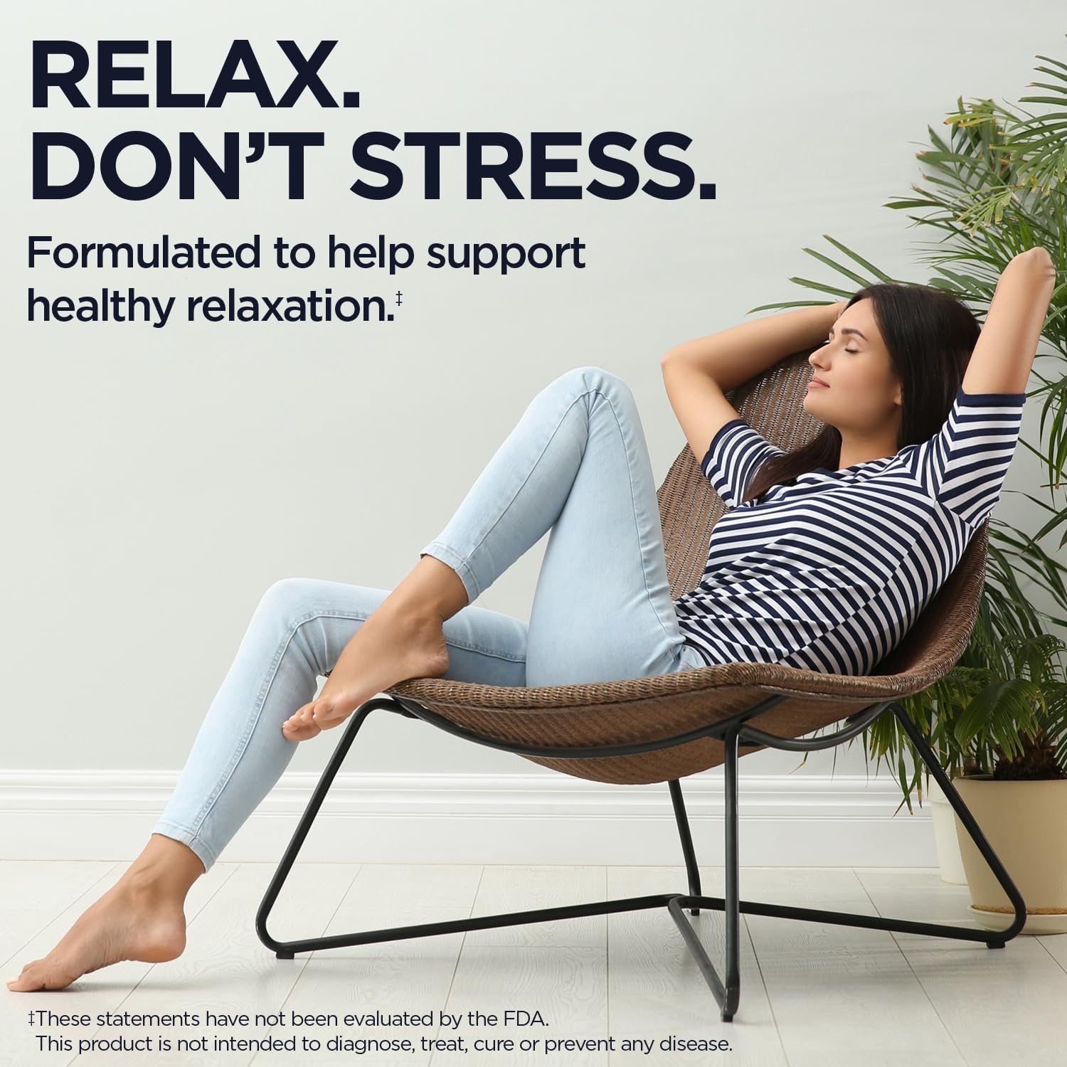 KAL GABA Supplement for Relaxation and Stress Relief - 90 Tablets
