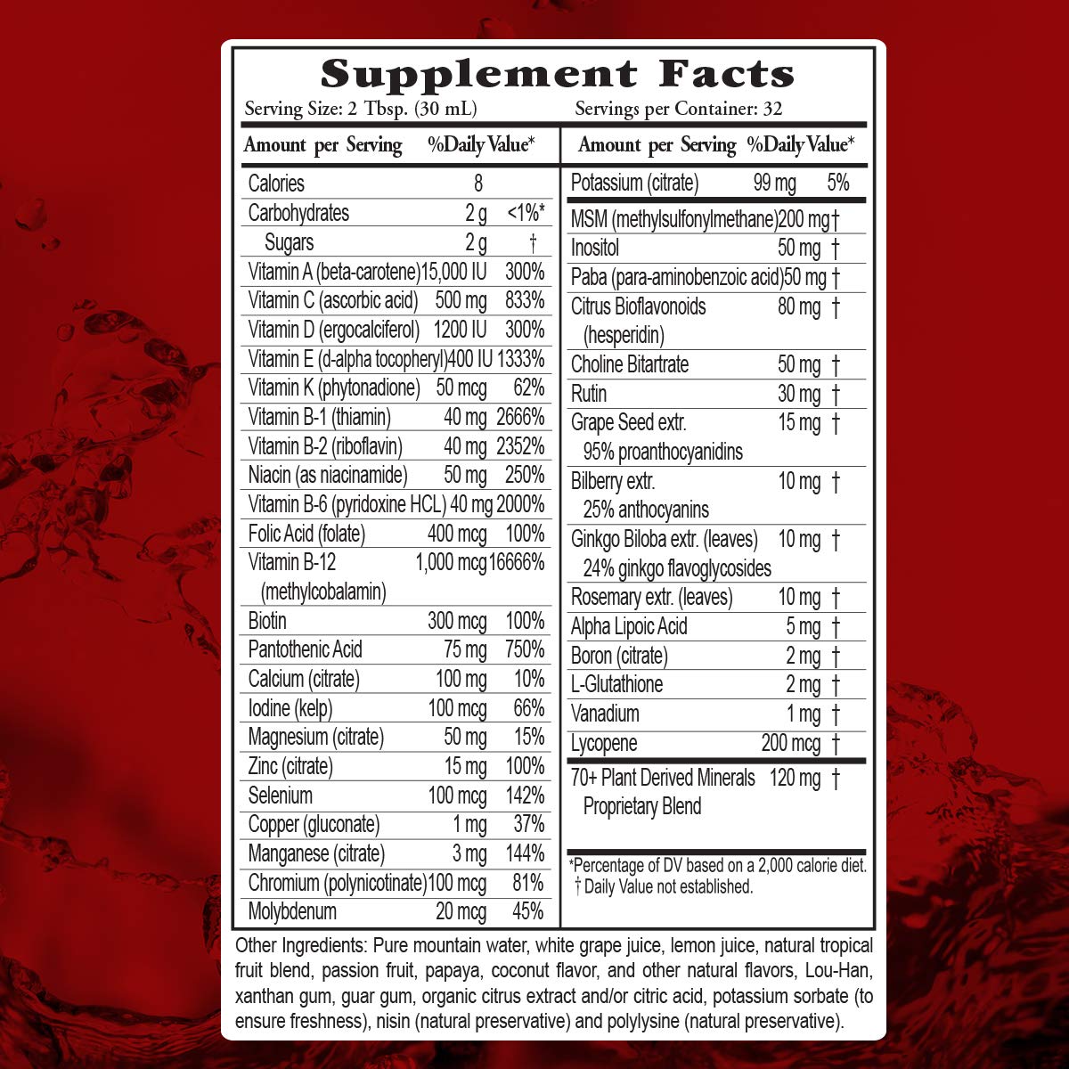 Buried Treasure Active 55+ Daily Vitamins, Minerals & Herbal Blend - 946 mL Liquid (4 Pack)