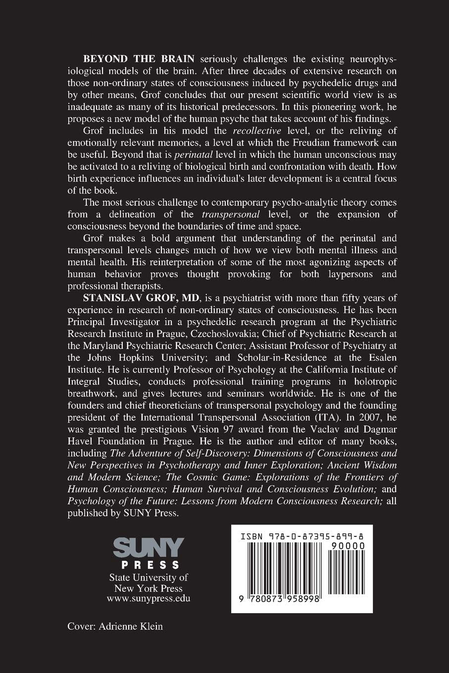 Beyond the Brain: Birth, Death, and Transcendence in Psychotherapy (SUNY Series in Transpersonal & Humanistic Psychology)