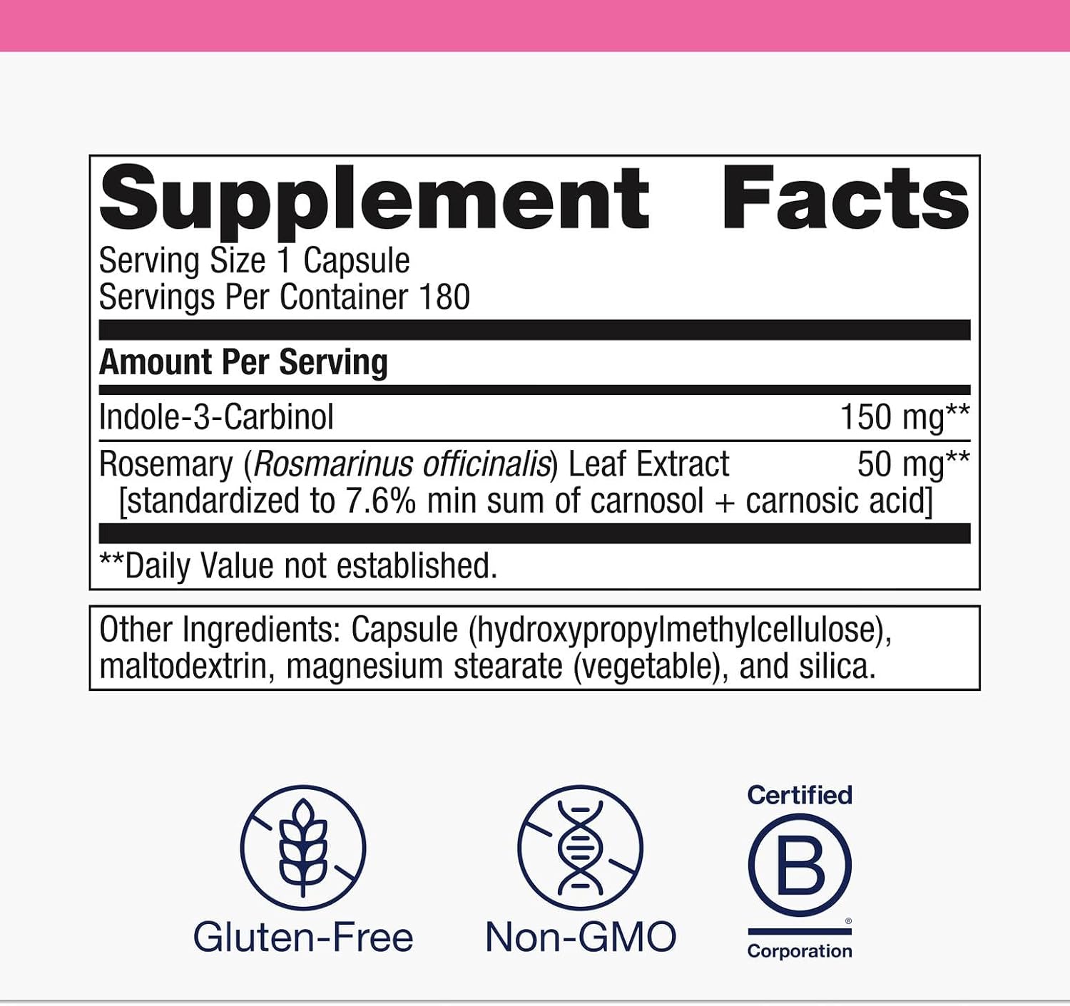 Metagenics Meta Indole-3-Carbinol, 180 Capsules
