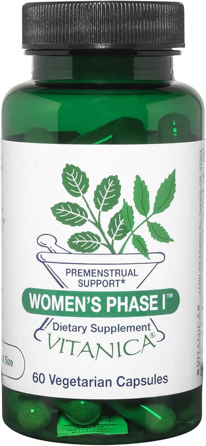 Vitanica Women's Phase I - Premenstrual Support, Vegan, 60 Capsules