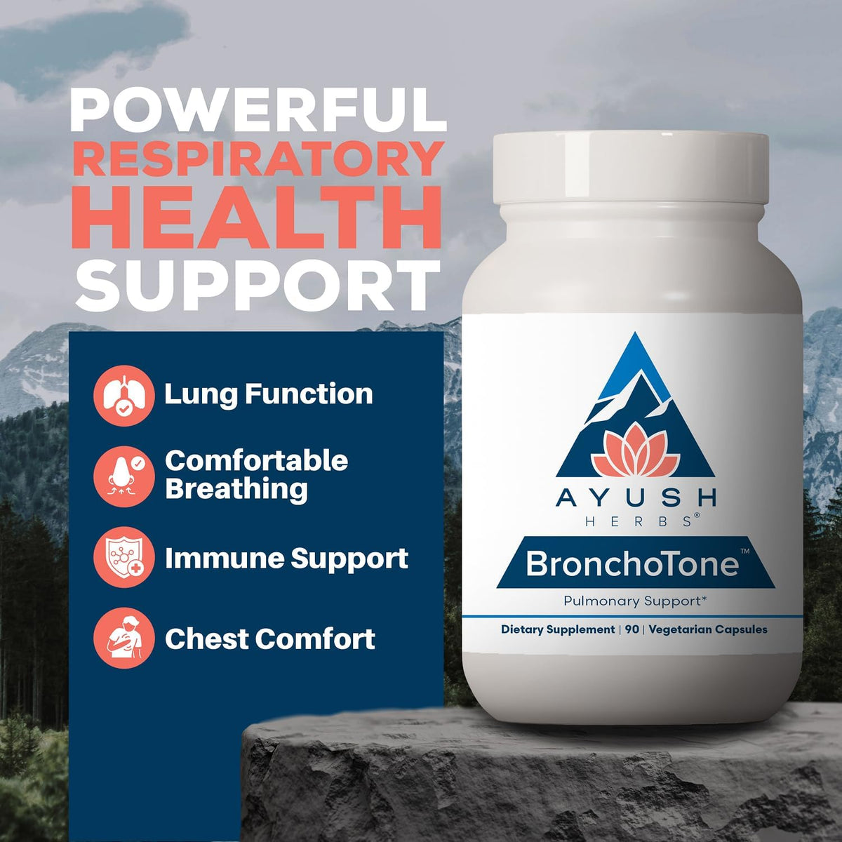 Ayush Herbs Bronchotone – Bronchial Support Supplement - görsel 2