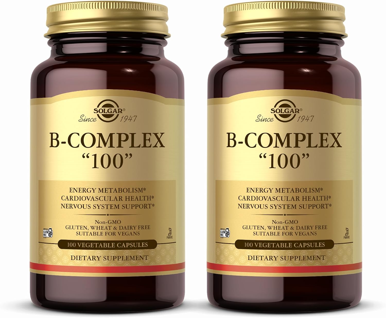 Solgar B-Complex '100', 50 Vegetable Capsules