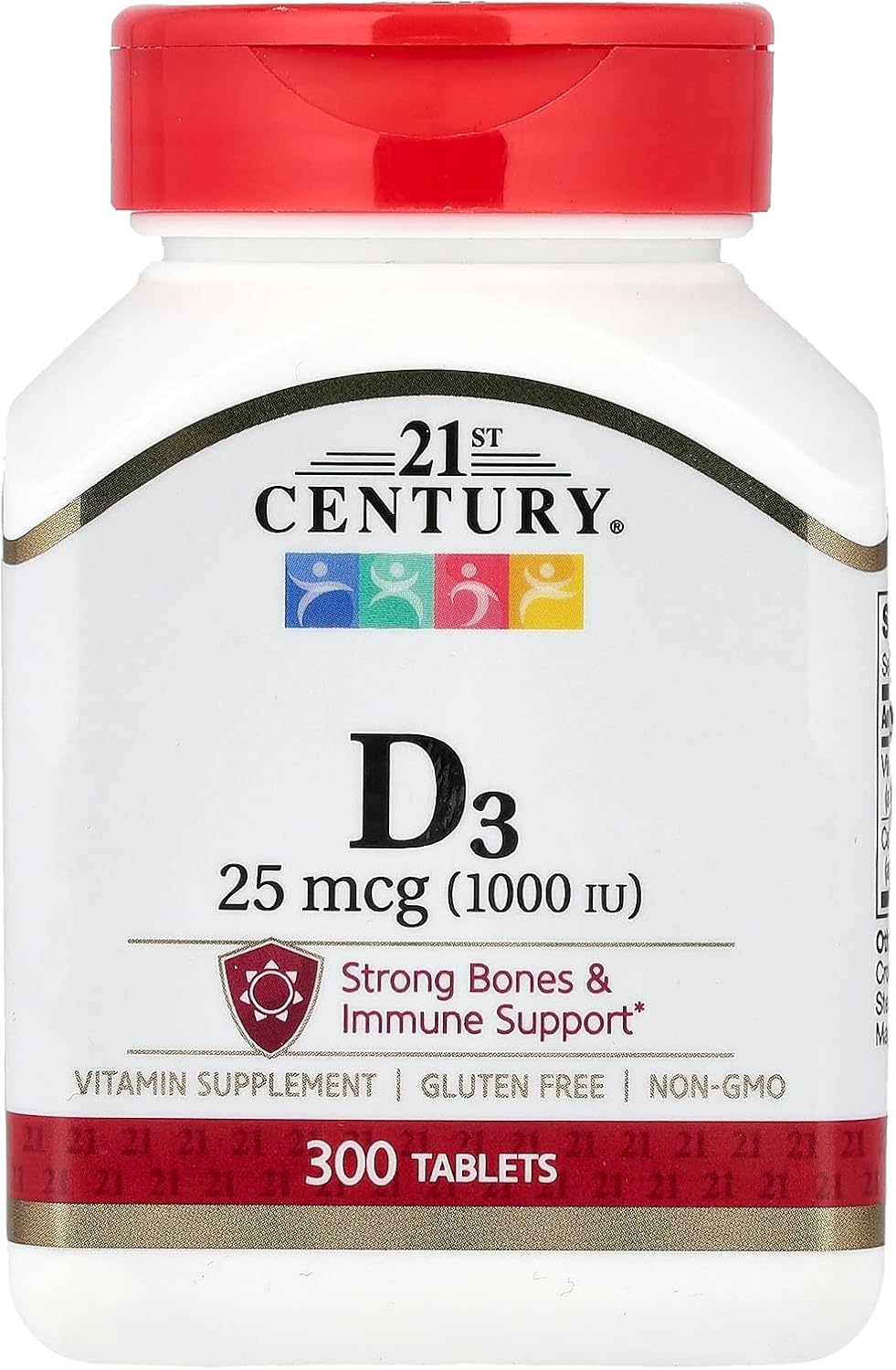 21st Century Vitamin D 1000 IU Tablets, 300 Count - görsel 1