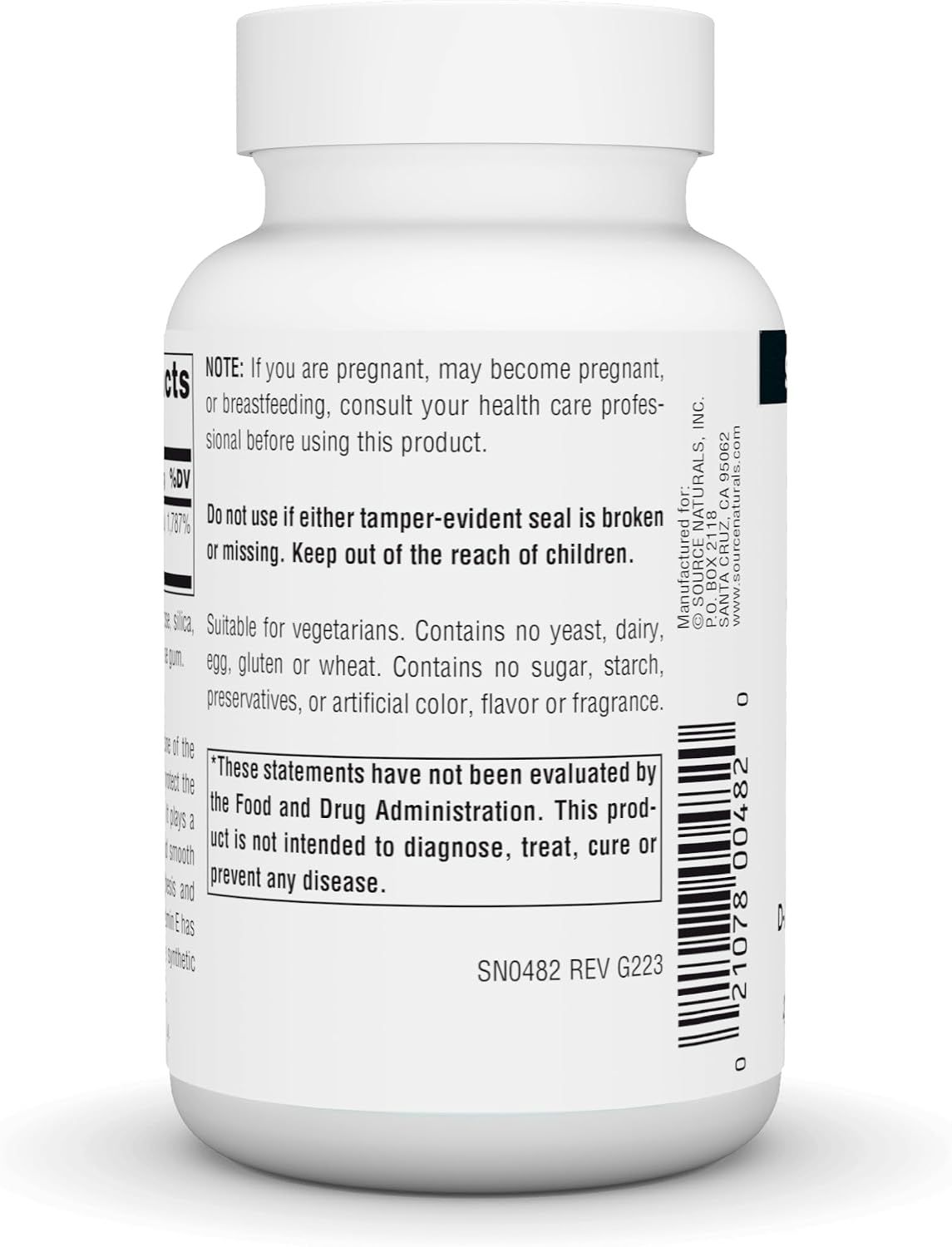 Source Naturals Vitamin E, 400 IU, Antioxidant Supplement – 100 Tablets