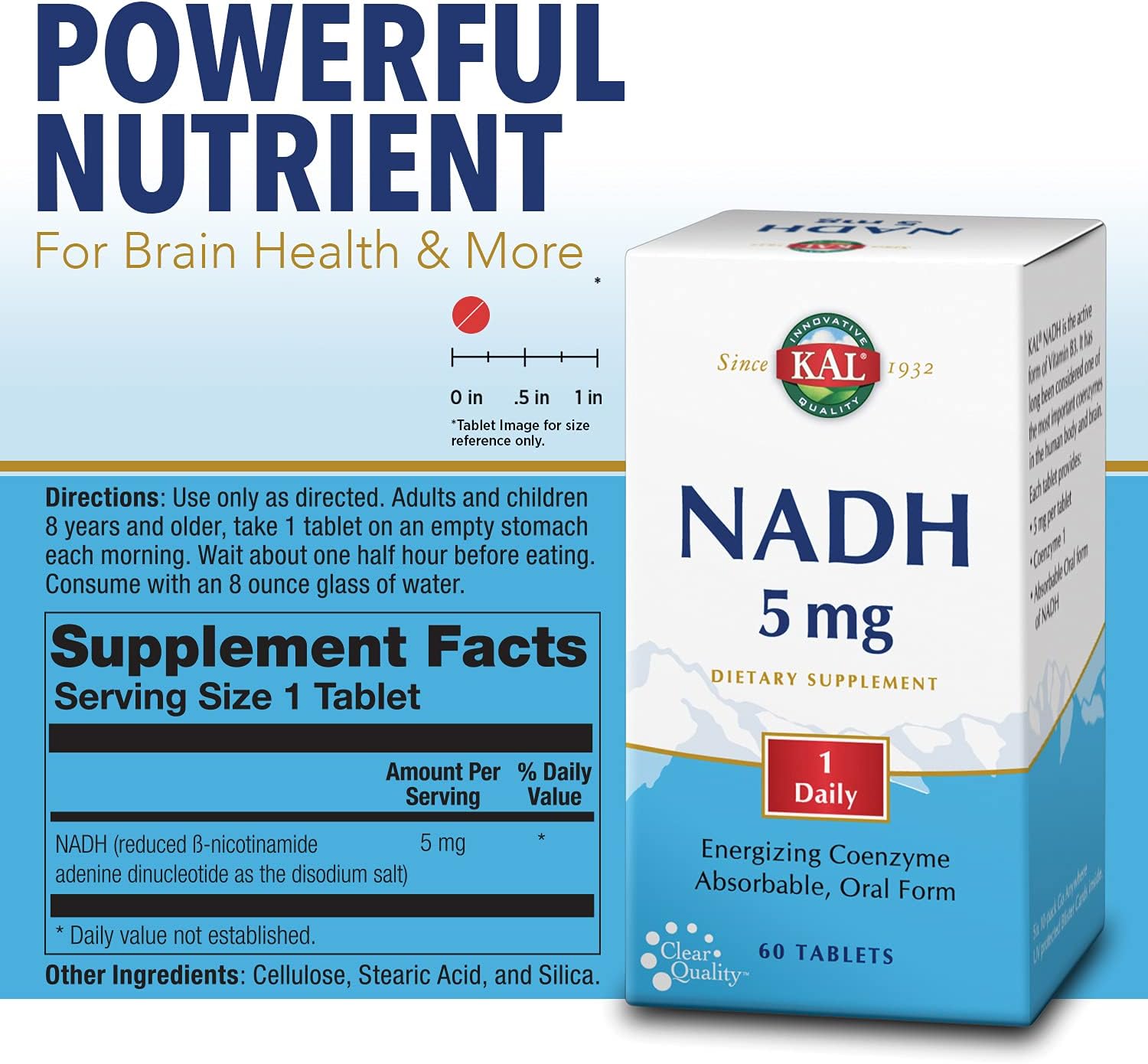 KAL NADH 5 mg, 60 Tablets