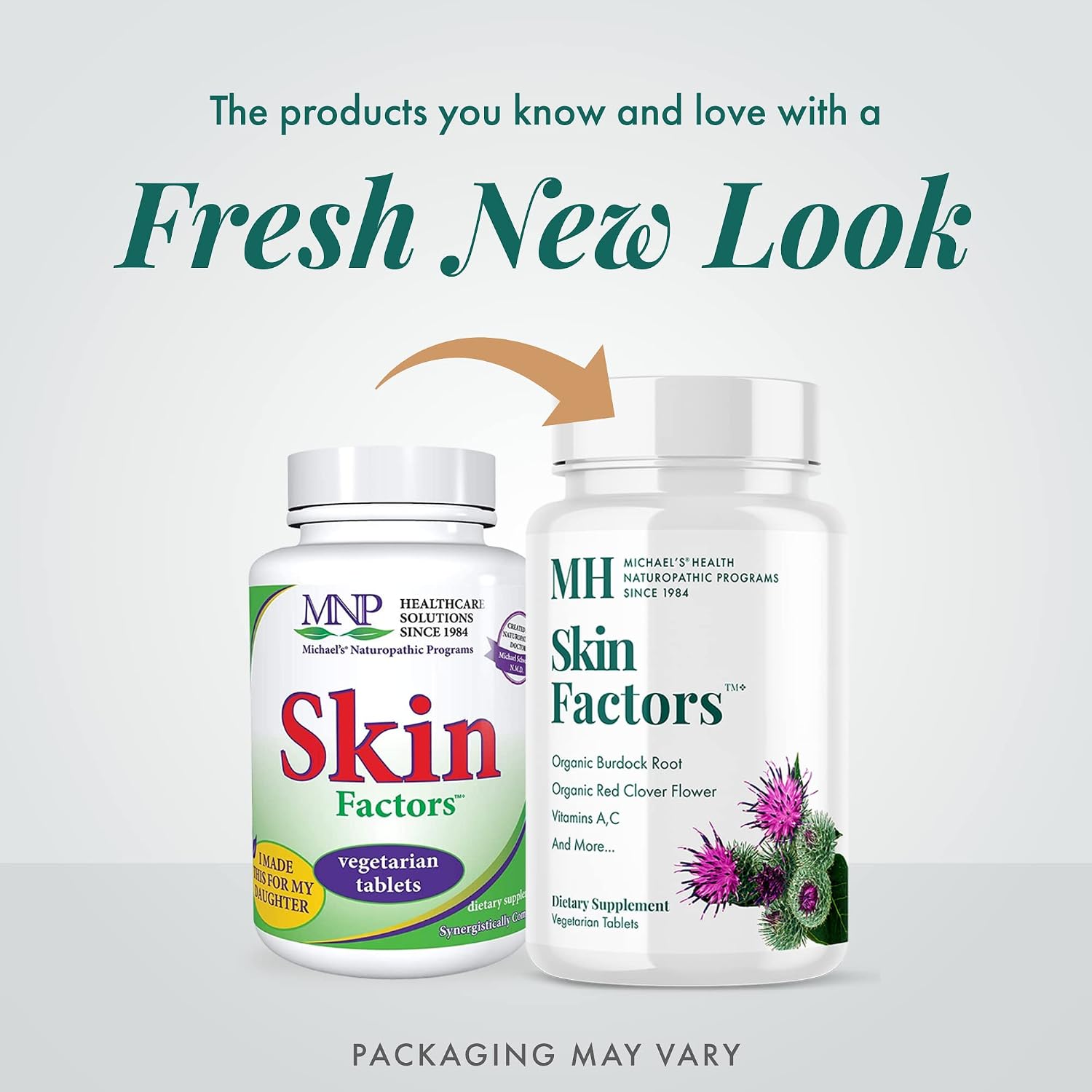 Michael's Health Naturopathic Programs Skin Factors – Daily Formula for Radiant Skin – 90 Vegetarian Tablets
