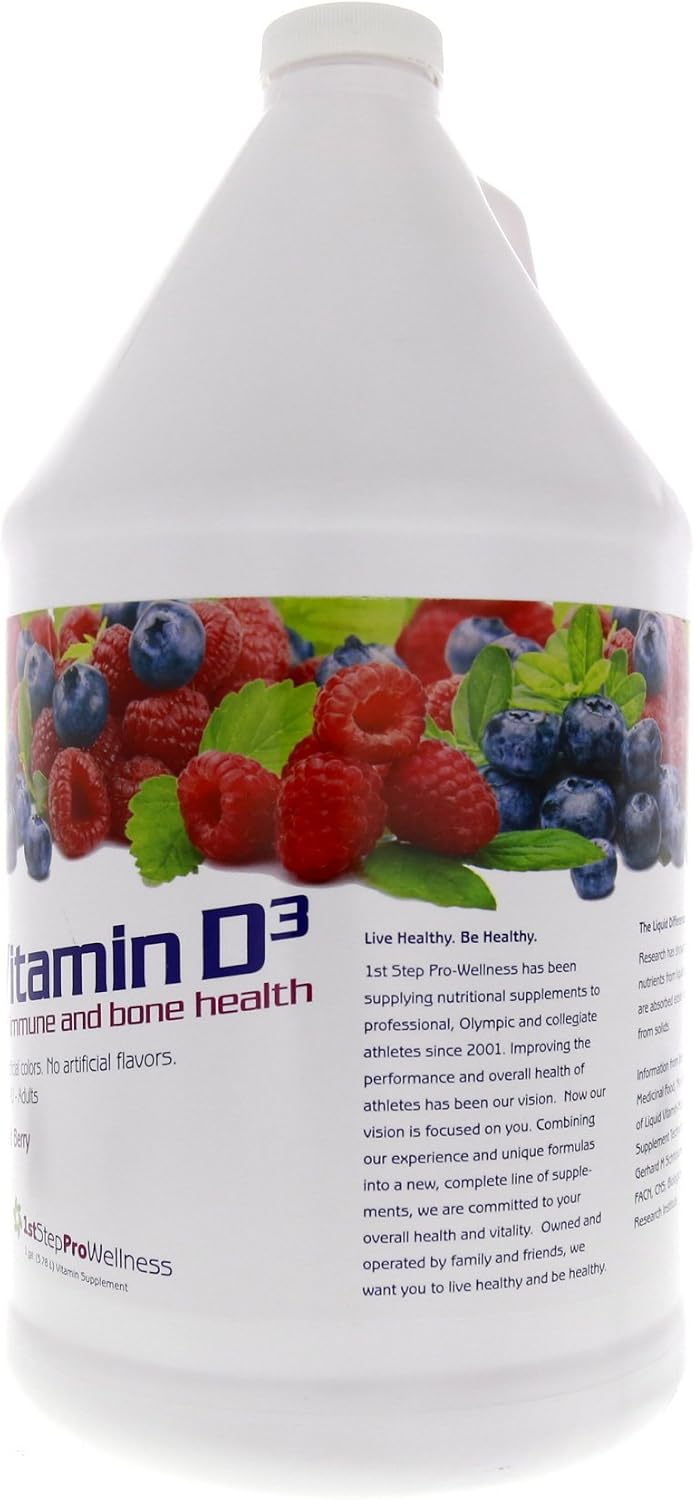 1st Step for Energy Liquid Vitamin D3 Mixed Berry 1 Gallon - görsel 2