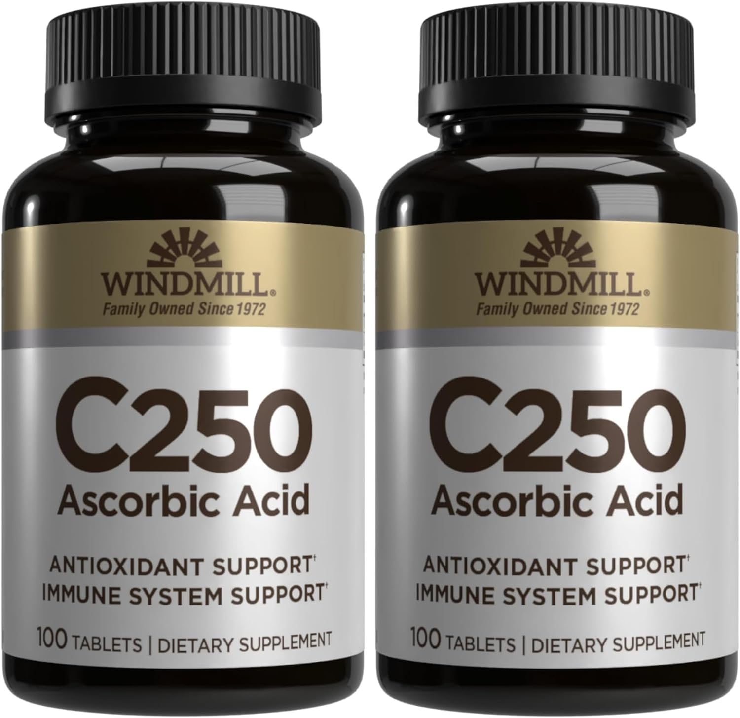Vitamin C 250 mg Tablets (100 Count) by Windmill