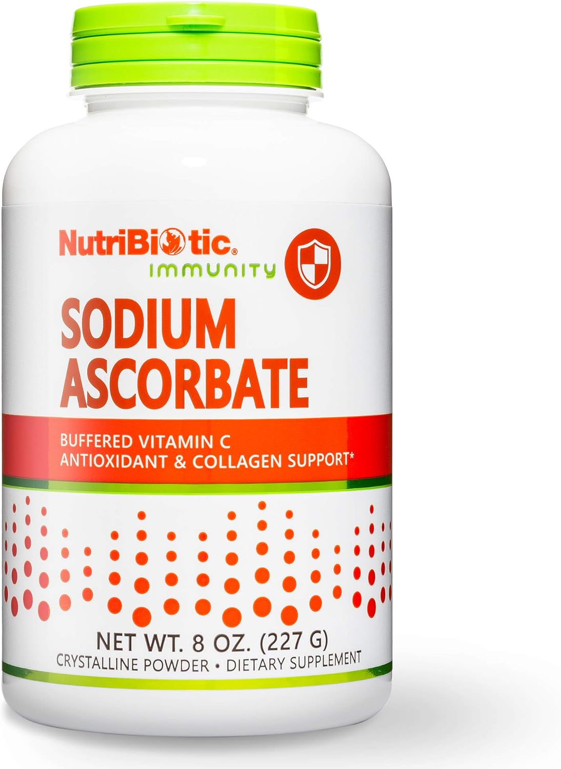NutriBiotic Sodium Ascorbate Buffered Vitamin C Powder - Vegan, Non-GMO, Gluten Free, 8 oz (227 g)