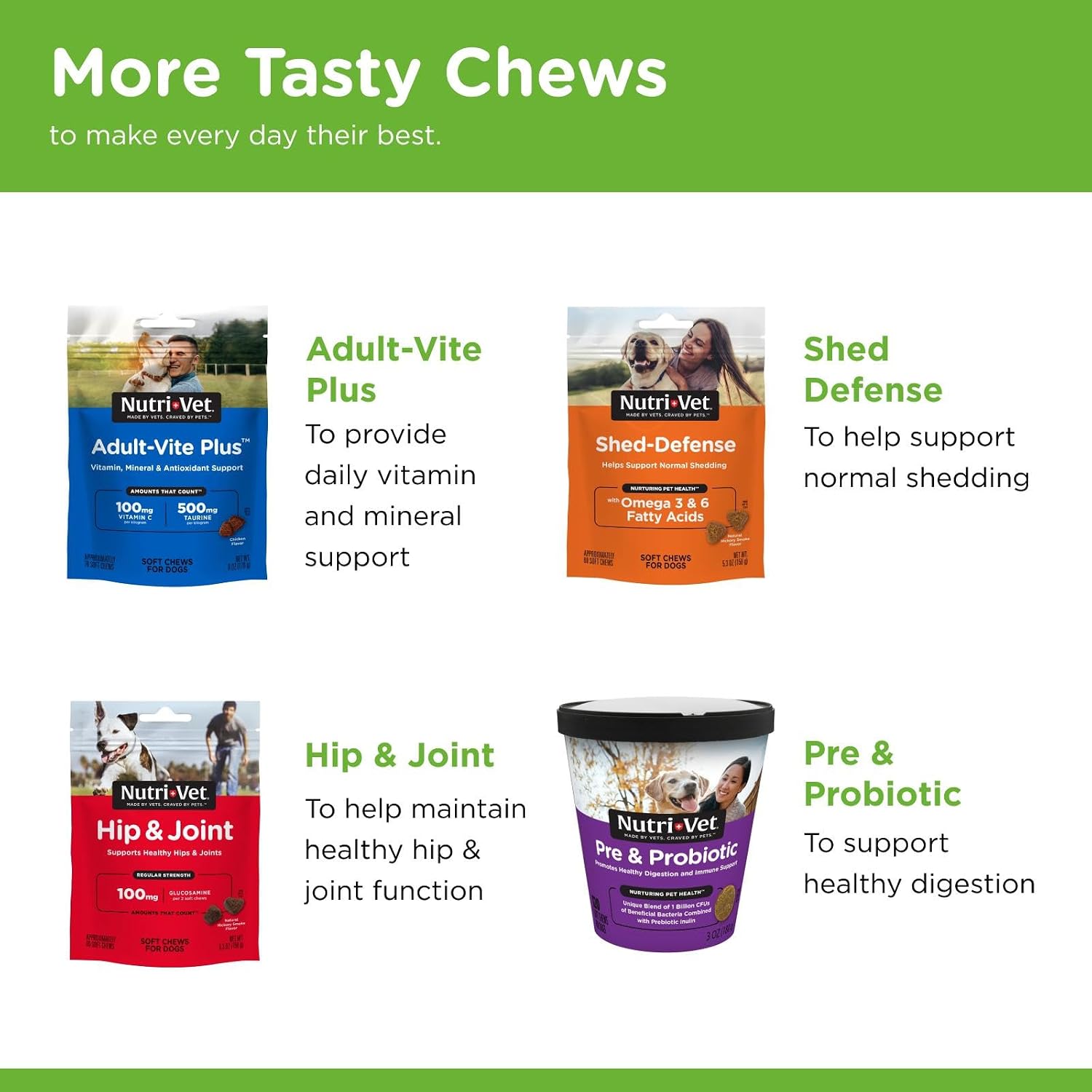 Nutri-Vet Grass Guard Chewables for Dogs (365 Chewable Tablets)