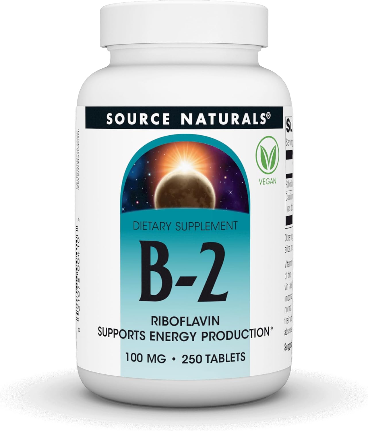 Source Naturals Vitamin B-2 Riboflavin 100 mg – 100 Tablets