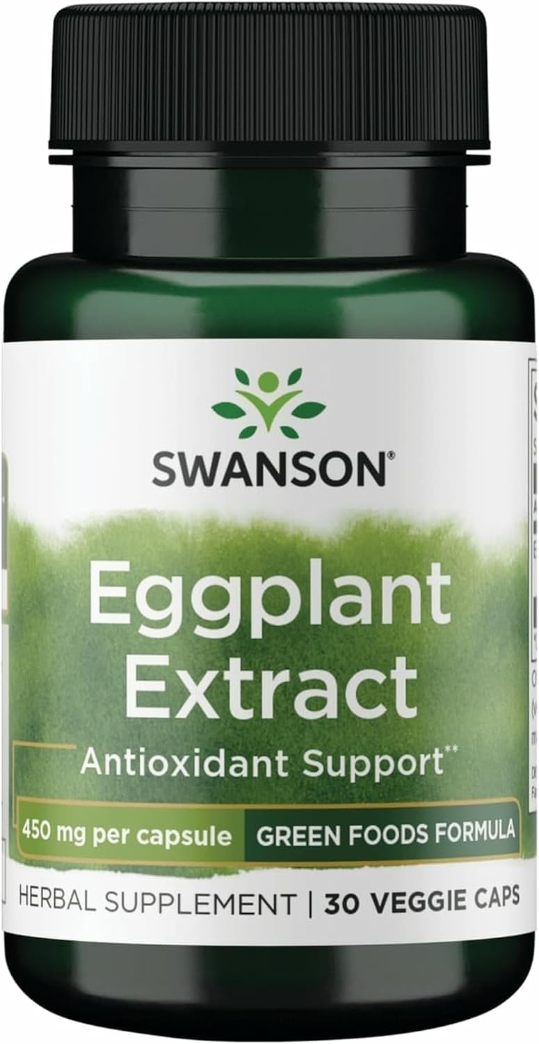 Swanson Eggplant Extract 20:1 450 mg, 30 Vegetable Capsules