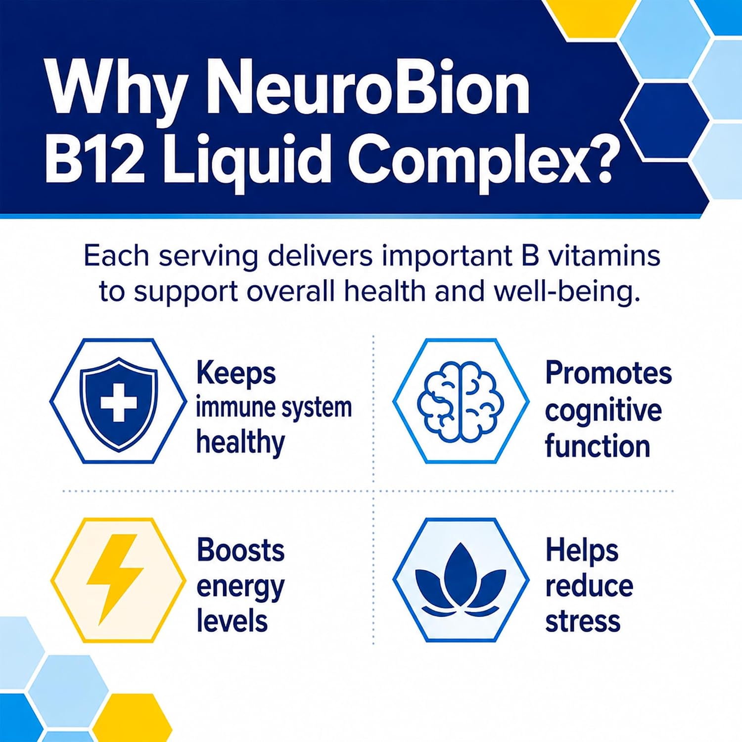 Neurobion Vitamin B12 B Complex Liquid Dietary Supplement - Citrus Flavour, 16 oz (473 mL)