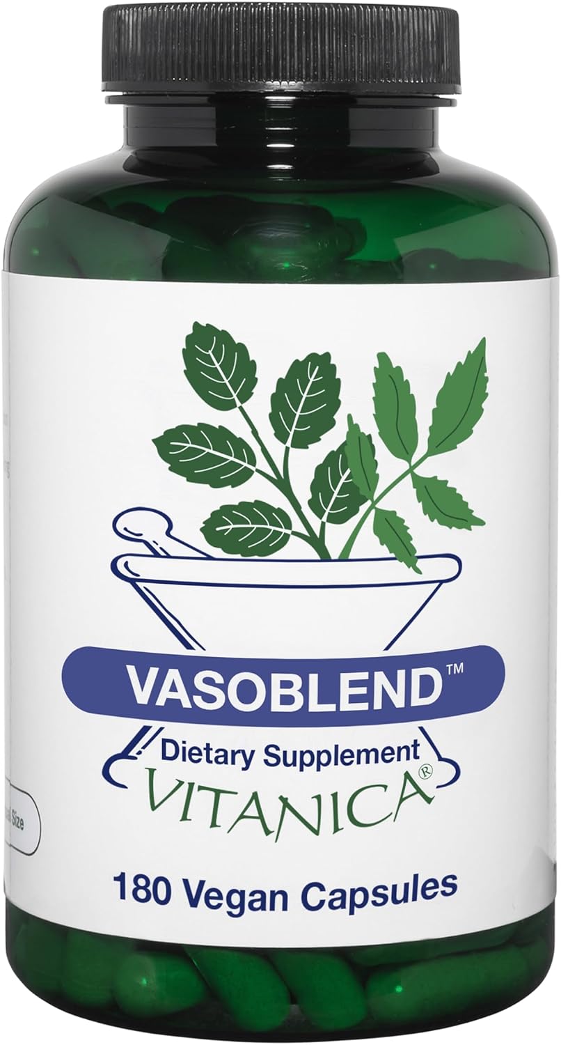 Vitanica VasoBlend, Cardiovascular Support, Vegan and Vegetarian, 180 Capsules