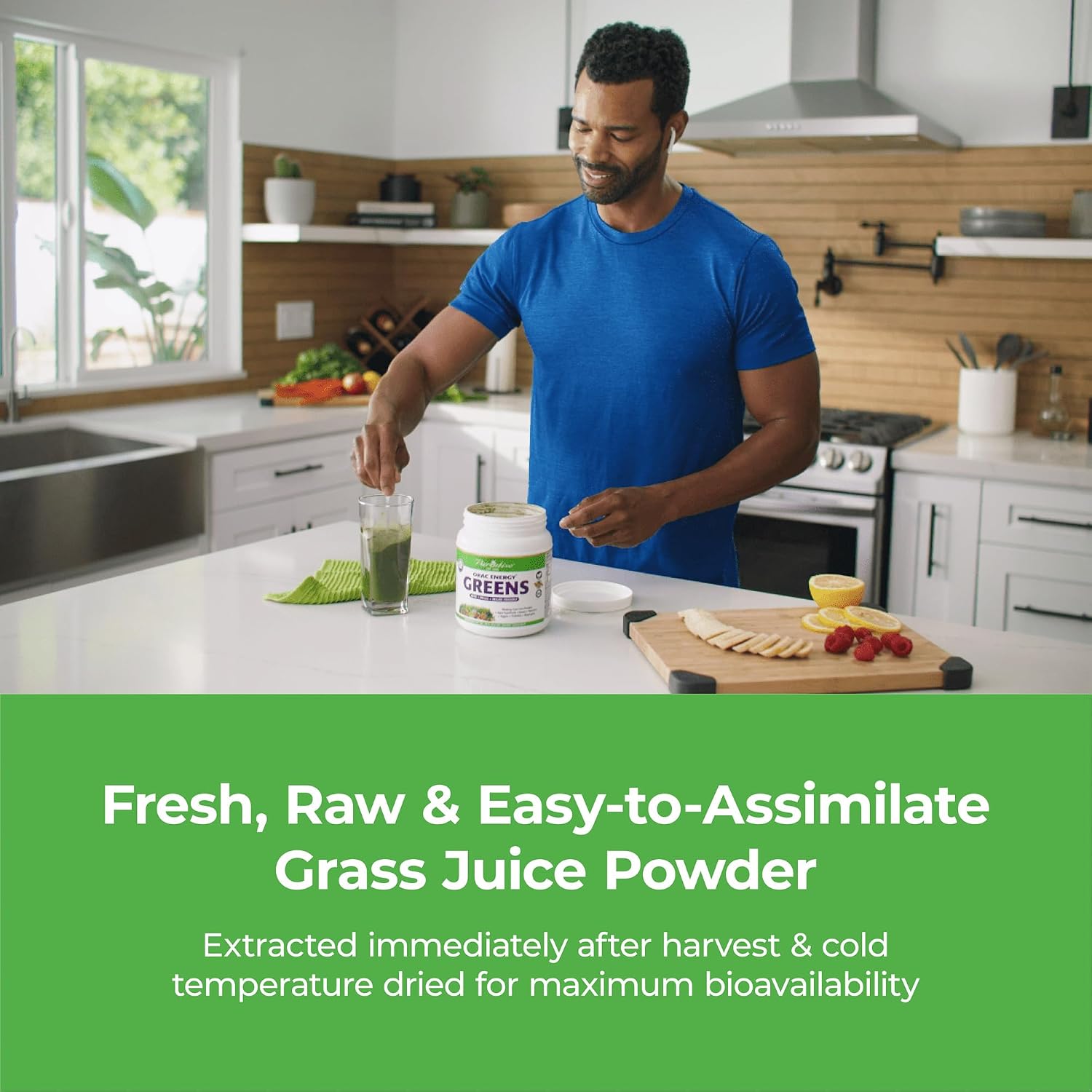 Paradise ORAC Energy Greens Powder Extract – Super Antioxidants, Probiotics and Spirulina, 60 Servings