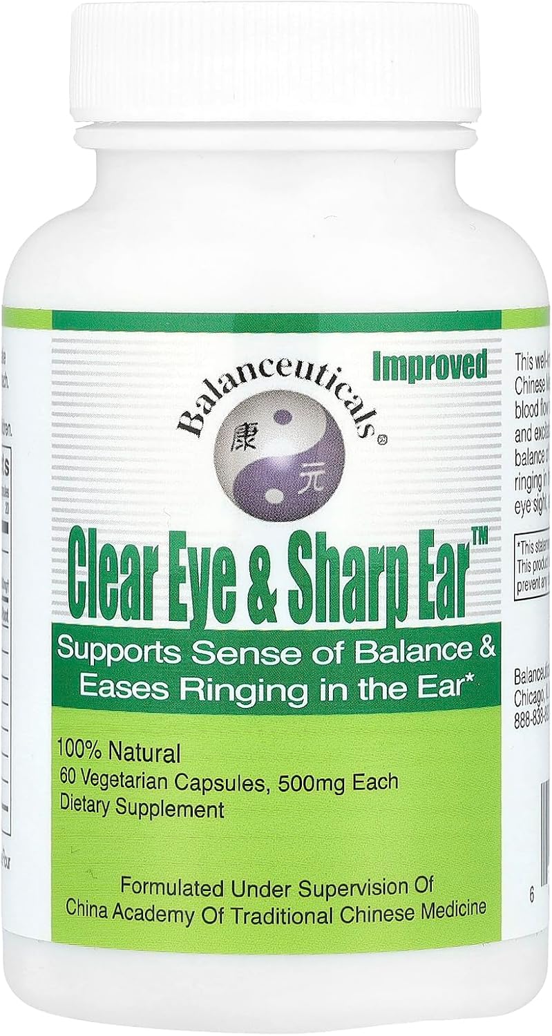 Balanceuticals Clear Eye & Sharp Ear Dietary Supplement Capsules, 500 mg, 60 Count - görsel 1