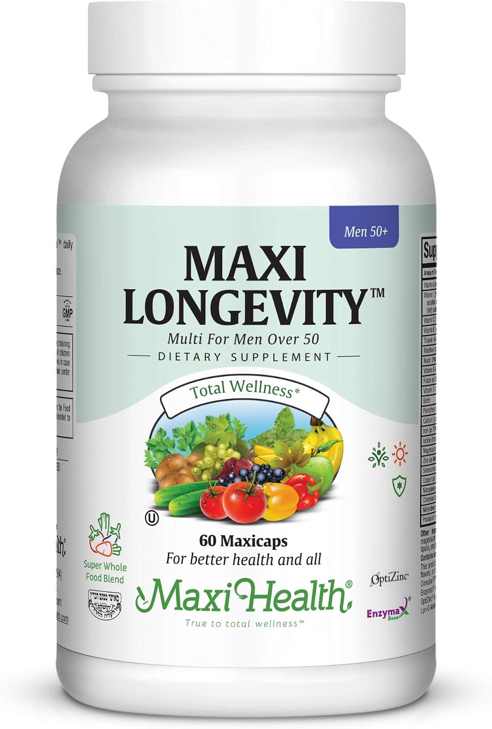 Women's Multivitamin 50 Plus – Premium Daily Multivitamin for Women Over 50 with B12, D, Zinc – Energy, Immune & Heart Support – Non-GMO – 60 Capsules