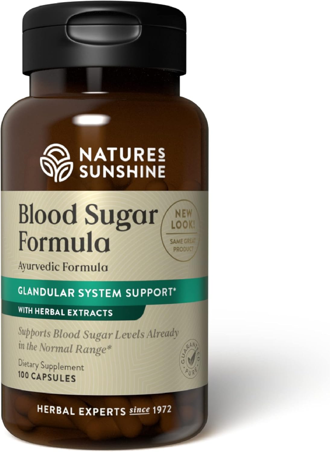 Nature's Sunshine Blood Sugar Formula, 100 Capsules