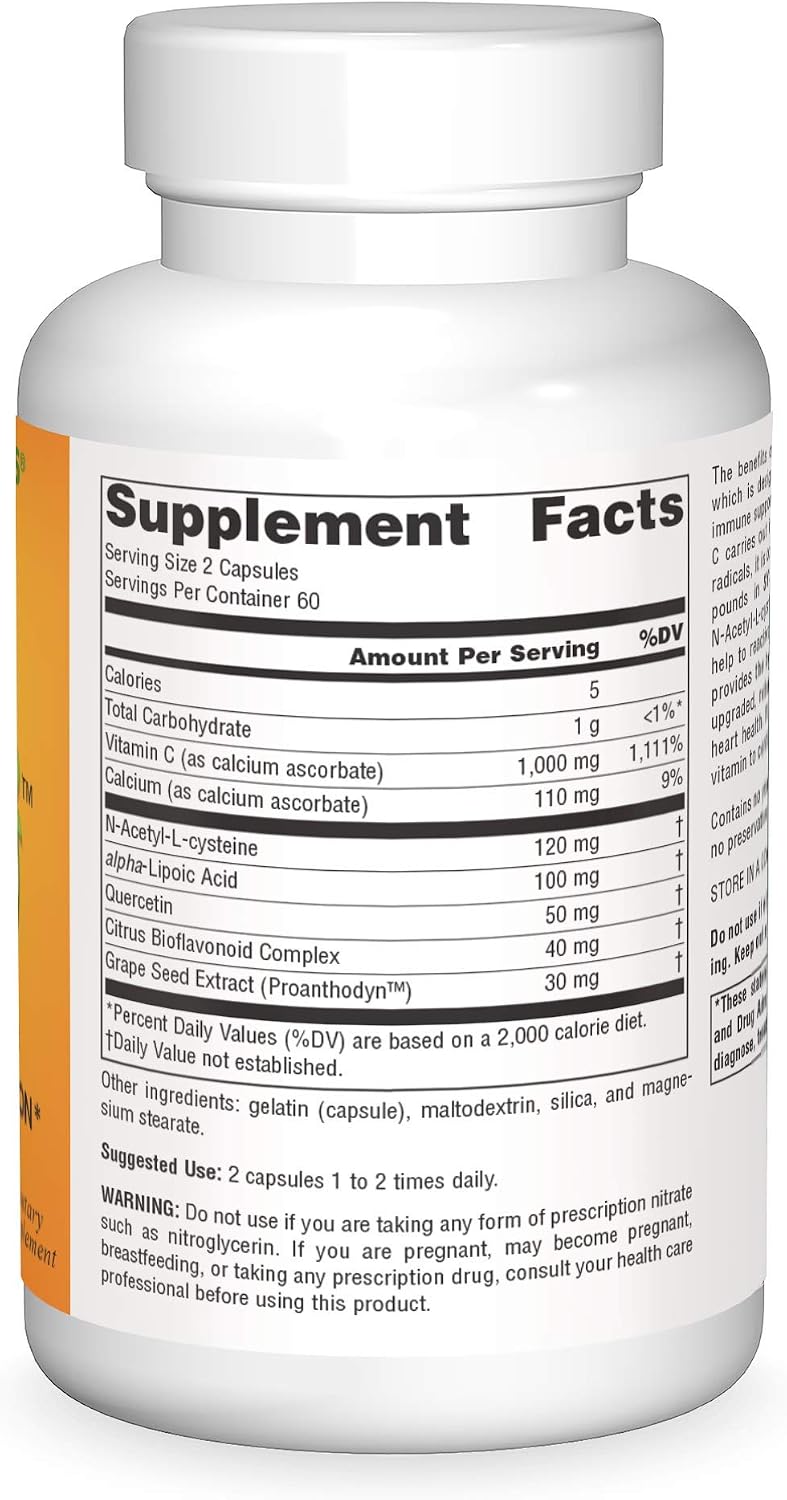 Source Naturals Systemic C, 500 mg - 120 Capsules
