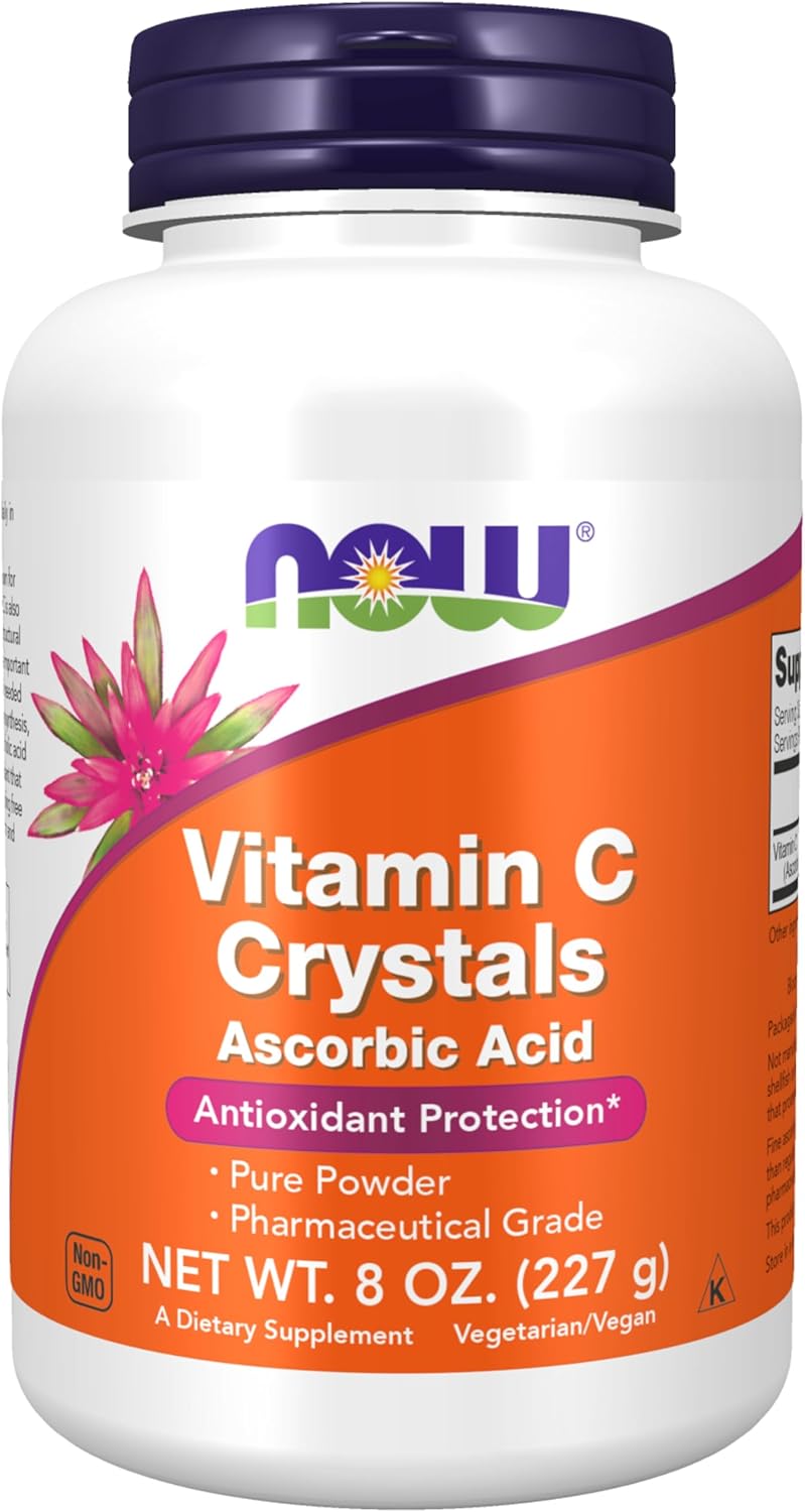 NOW Foods Vitamin C Crystals (Ascorbic Acid) - 1.36 kg