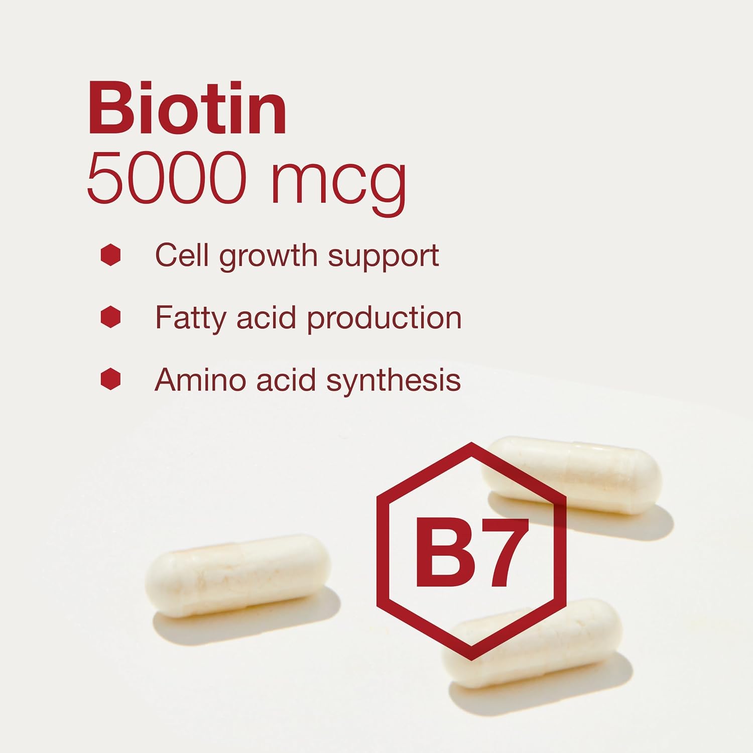 Protocol for Life Balance Biotin 5,000mcg – 90 Vegan Capsules (Canada)