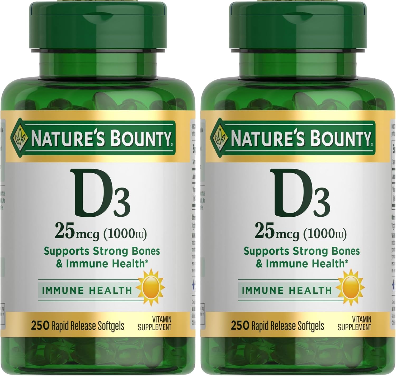 Nature's Bounty Vitamin D3 1000 IU Softgels